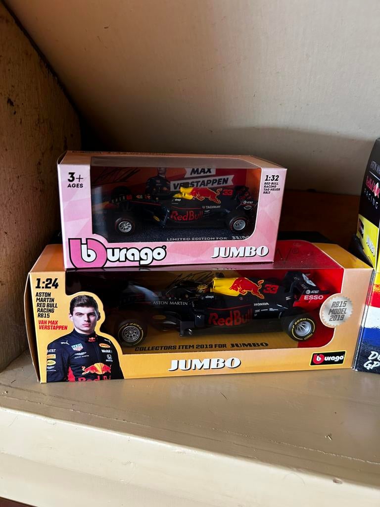Max Verstappen F1 wagens, Hobby en Vrije tijd, Modelauto's | 1:24, Ophalen of Verzenden, Nieuw, Bburago