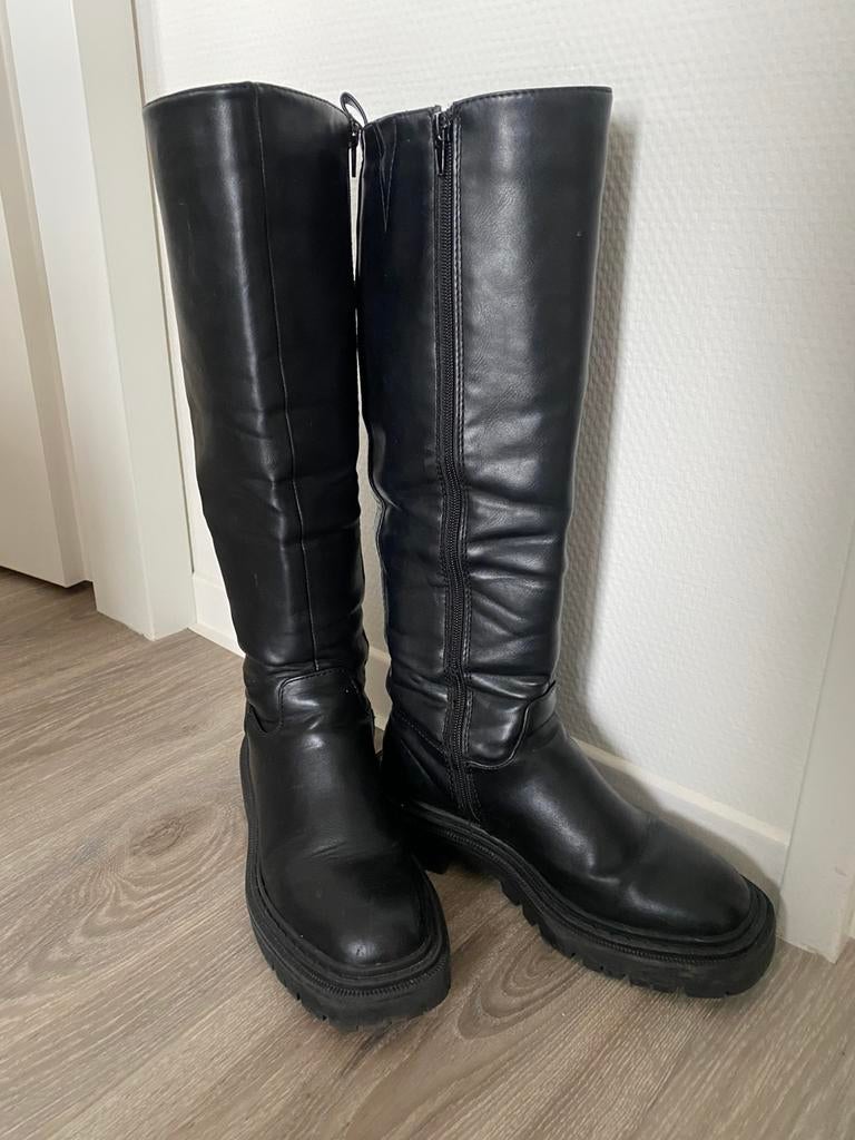 Knee high boots 36, Hoge laarzen, Zwart, Ophalen of Verzenden, Gedragen