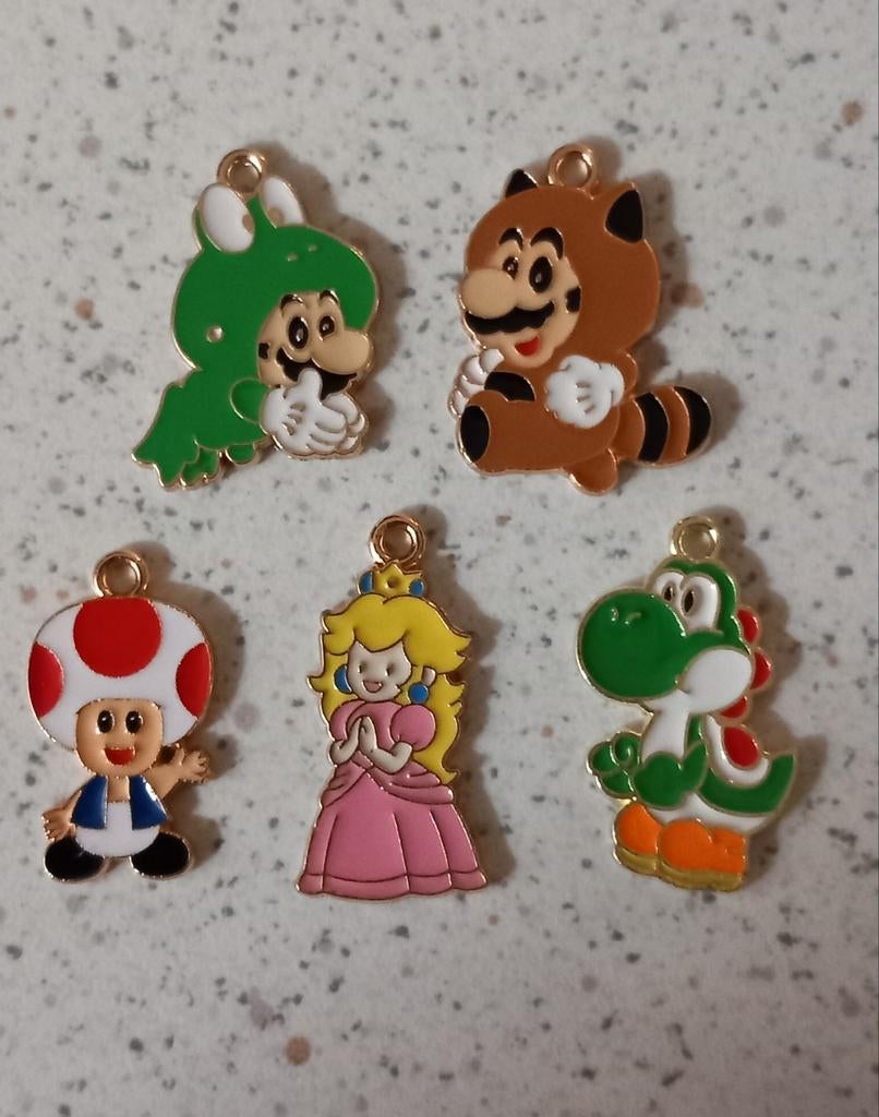 Mario bros metalen bedels, Ophalen of Verzenden, Nieuw, Bedel