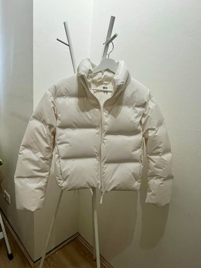 Uniqlo witte donsjas, Ophalen of Verzenden, Gedragen, Maat 34 (XS) of kleiner, Wit