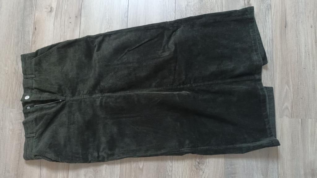 Donkergroene ribfluwelen rok Msch copenhagen, Msch Copenhagen, Maat 42/44 (L), Ophalen of Verzenden, Zo goed als nieuw