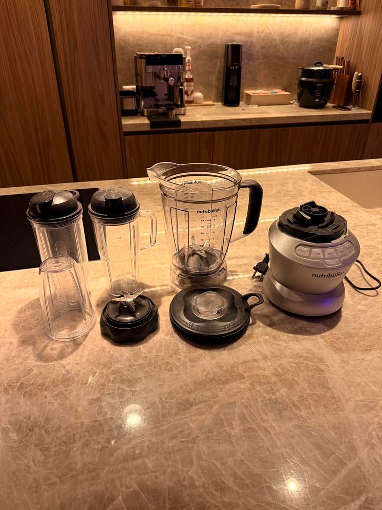 Nutribullet met diverse accessoires - Gebruikt, Ophalen, Gebruikt, Blender