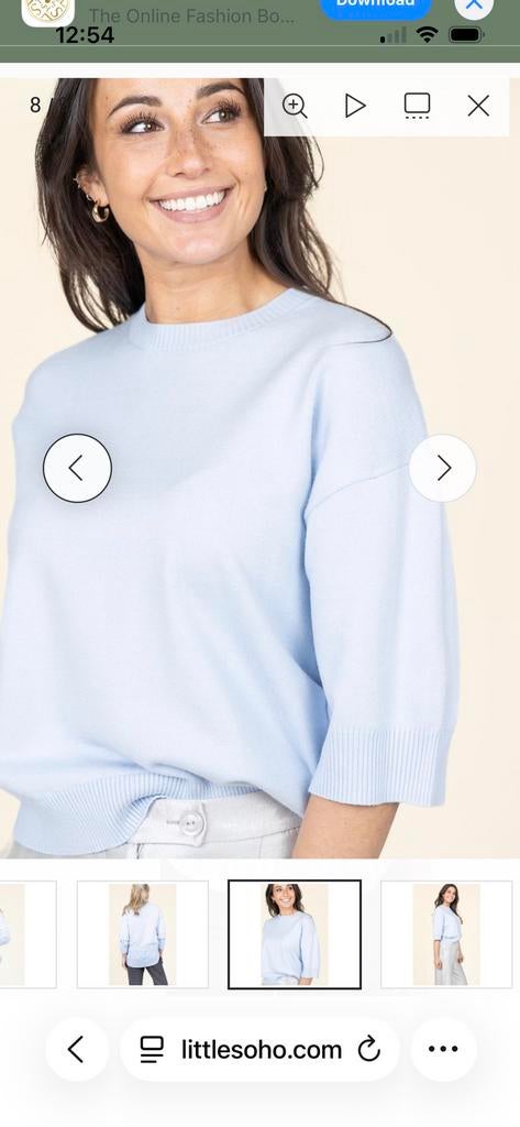 Studio ar by arma trui top zacht baby blauw, Kleding | Dames, Ophalen of Verzenden, Zo goed als nieuw, Maat 46/48 (XL) of groter