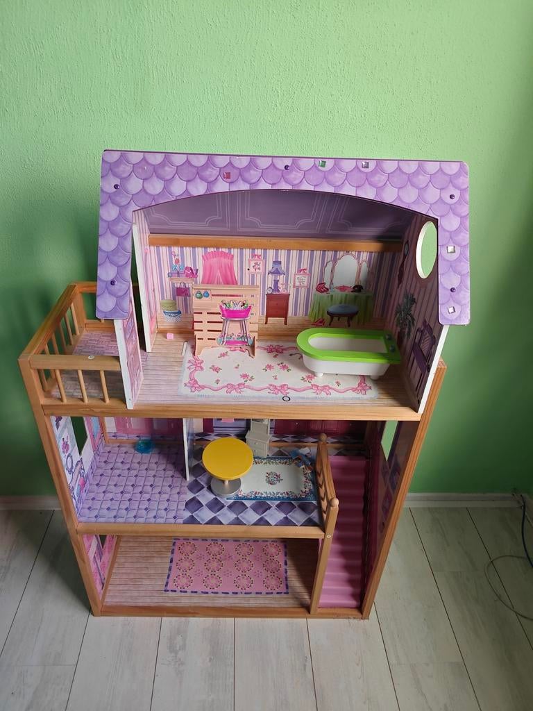 Barbie speelhuisje, Ophalen, Gebruikt, Poppenhuispop