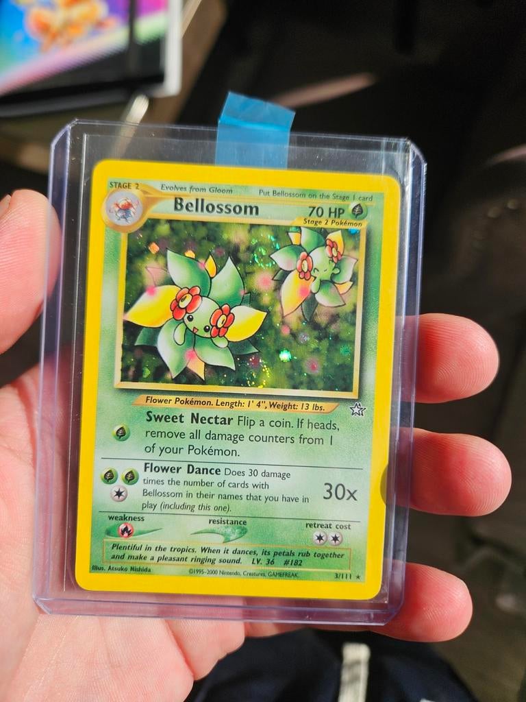 Pokémon Vintage Bellossom (Holo) - Neo Genesis 3/1111, Ophalen of Verzenden, Zo goed als nieuw, Losse kaart, Foil
