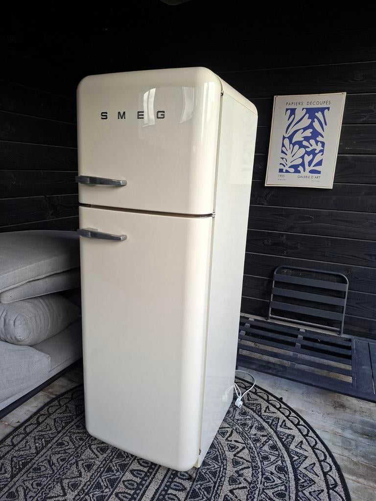 Gebruikte Smeg koelkast vintage retro, Witgoed en Apparatuur, Koelkasten en IJskasten, Gebruikt, 200 liter of meer, Met vriesvak