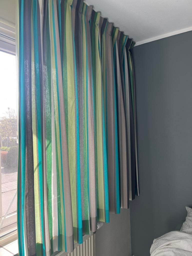 Leuke overgordijnen, Huis en Inrichting, Stoffering | Gordijnen en Lamellen, Ophalen, 100 tot 150 cm, 200 cm of meer, Zo goed als nieuw