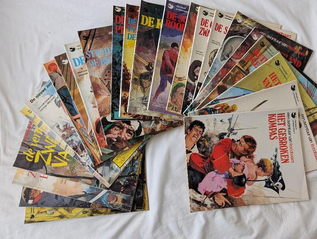 Stripboeken Roodbaard, 23x, Meerdere stripboeken, Ophalen of Verzenden, Gelezen