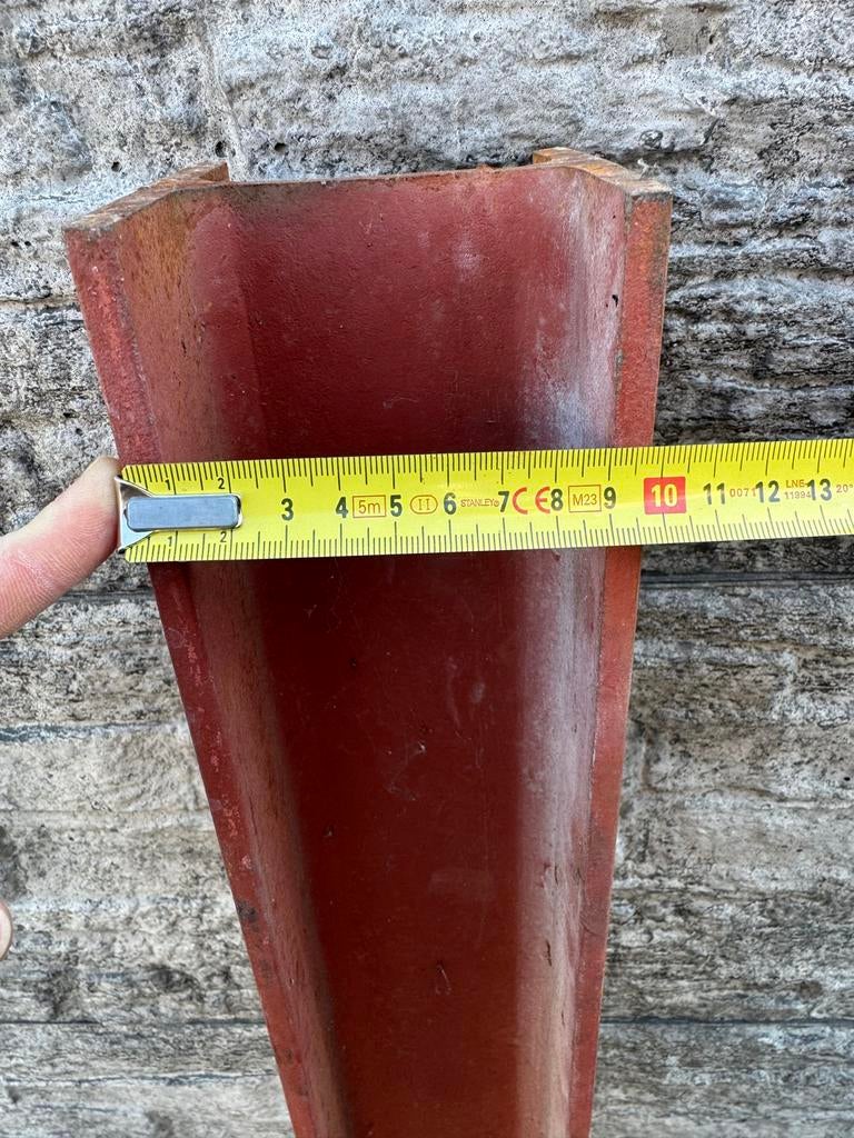 H balk 135 cm, flens 7 mm, Ophalen, Nieuw, IJzer