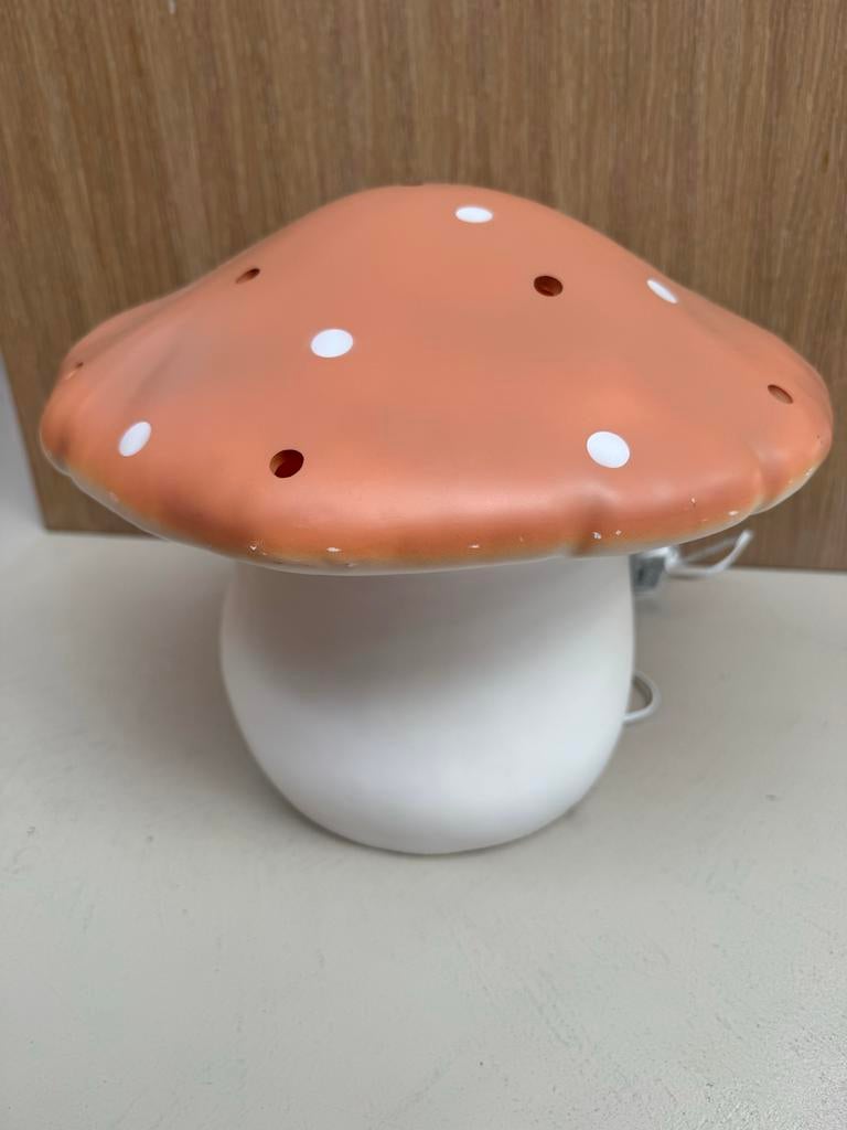 Heico paddenstoel lamp - terra - 30 cm, Ophalen of Verzenden, Gebruikt