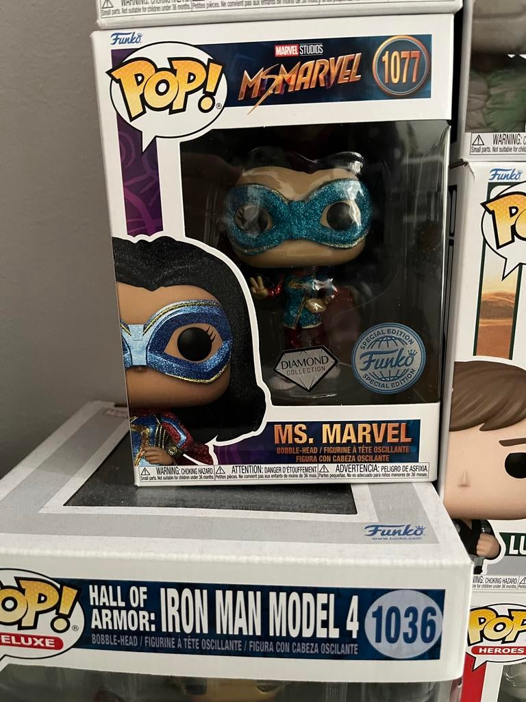 Funko Pop! Ms. Marvel (Diamond Collection) #1077, Ophalen of Verzenden, Nieuw