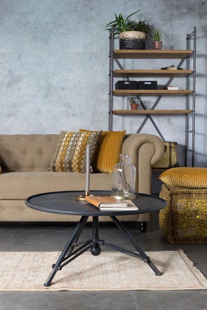 Dutchbone salontafel industrieel, Ophalen, 50 tot 100 cm, Zo goed als nieuw, Minder dan 50 cm