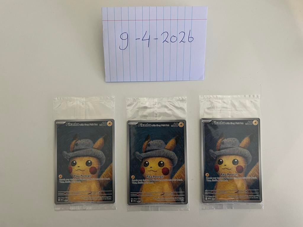 Pikachu Van Gogh SEALED, Ophalen of Verzenden, Zo goed als nieuw