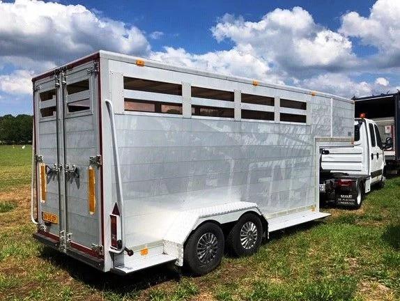 Noyens Be Oplegger Noyens 5100 kg Aluminium paardentrailer B, Auto's, Overige brandstoffen, Bedrijf, Geïmporteerd, Aanhangers en Opleggers
