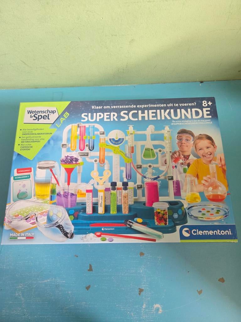 Clementoni Wetenschap & Spel Lab Super Scheikunde, Ophalen of Verzenden, Gebruikt, Ontdekken