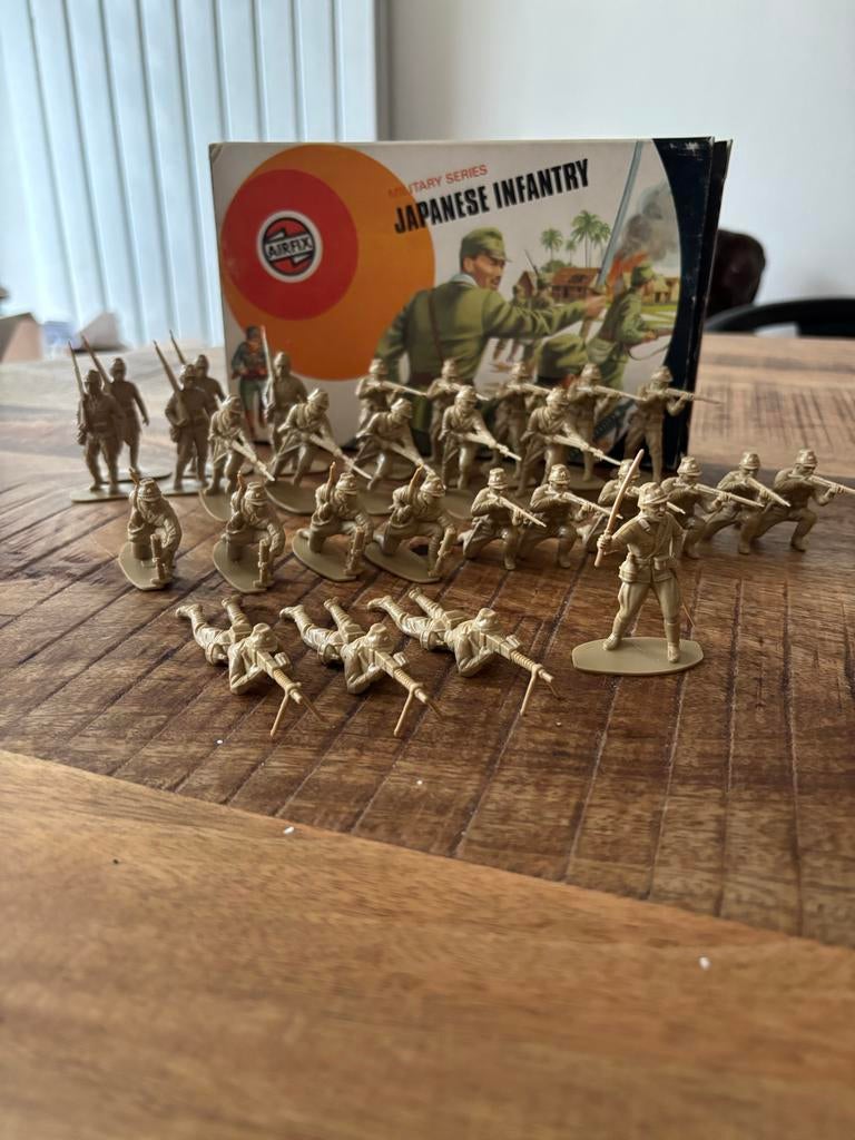 Airfix 1/32 Japanse Infanterie - Vintage 1973 Uitgave, Hobby en Vrije tijd, Modelbouw | Figuren en Diorama's, Ophalen of Verzenden