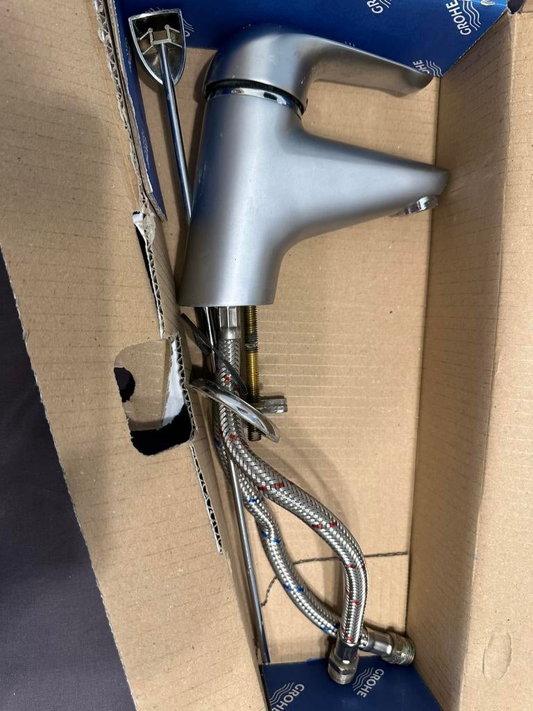 Wasrafelkraan RVS Tiger, Ophalen of Verzenden, Zo goed als nieuw, Rvs, Kraan