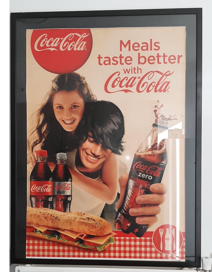 Reclamebord Coca-Cola Zero, Verzamelen, Ophalen, Gebruikt, Reclamebord