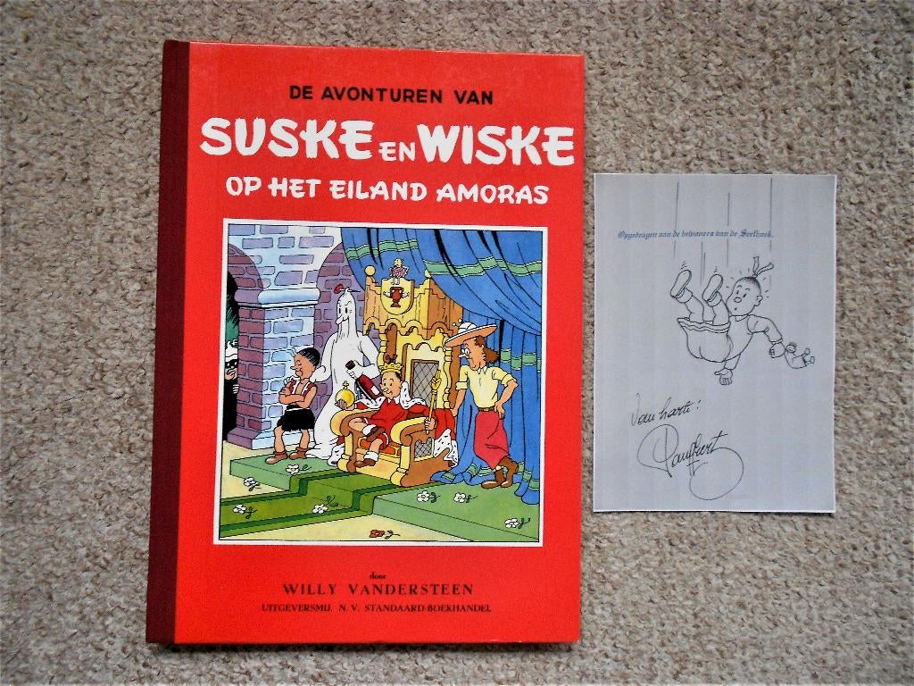 Suske en Wiske – Op het eiland Amoras – Dirk Vermeirre 1985, Boeken, Stripboeken, Willy Vandersteen, Eén stripboek, Nieuw, Ophalen of Verzenden