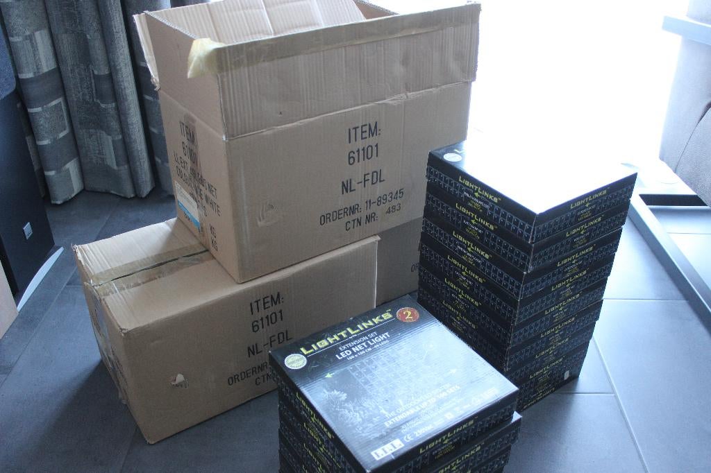 Partij koppelbare LED netverlichting Kerstverlichting, Diversen, Kerst, Ophalen, Nieuw