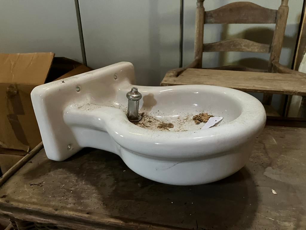 Toiletfontein toiletwastafel antiek fontein wc toilet, Ophalen, Minder dan 50 cm, Overige typen, Zo goed als nieuw