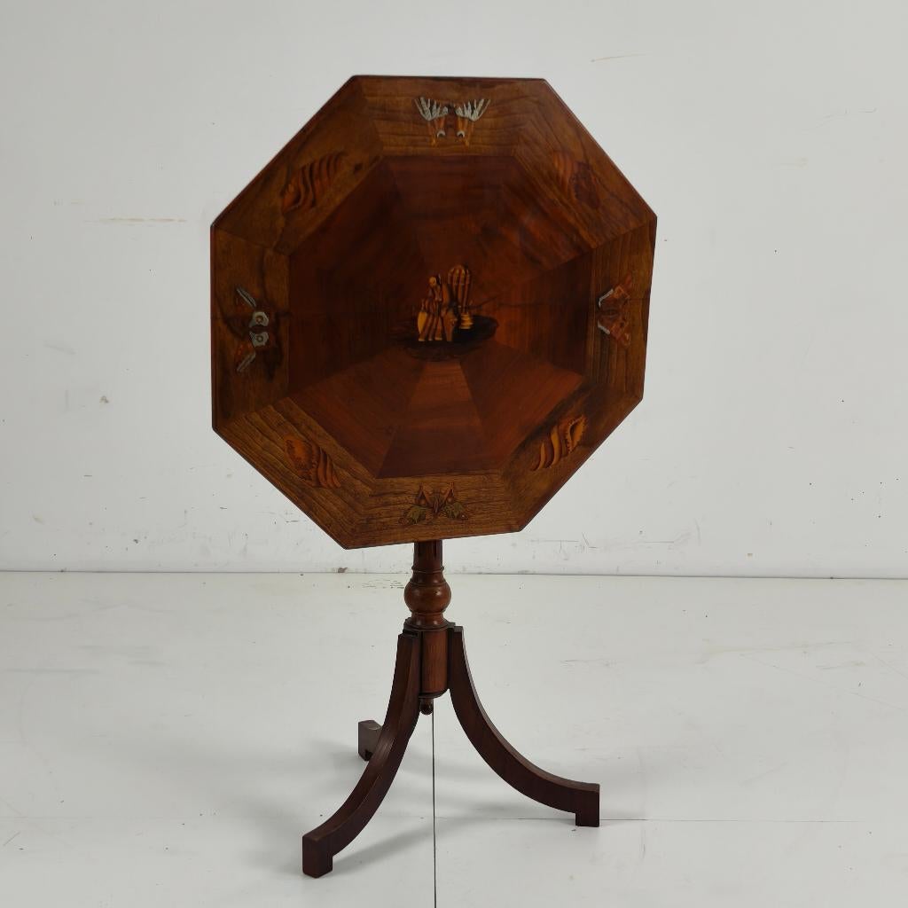 19e-eeuwse Engelse kantelbladtafel in Chinoiserie-stijl, Ophalen of Verzenden