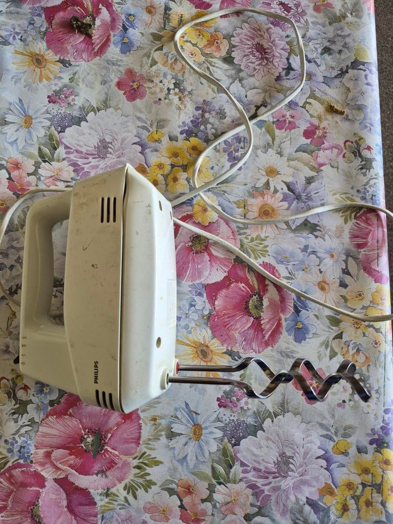 Philips Handmixer - Vintage en Functioneel, Ophalen of Verzenden, Gebruikt, 3 snelheden of meer