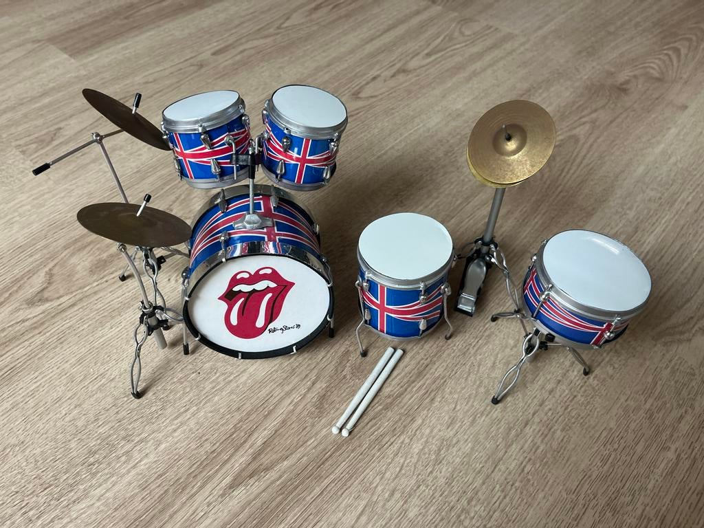 Mini drumstel The Rolling Stones, Muziek en Instrumenten, Ophalen of Verzenden, Gebruikt, Overige merken