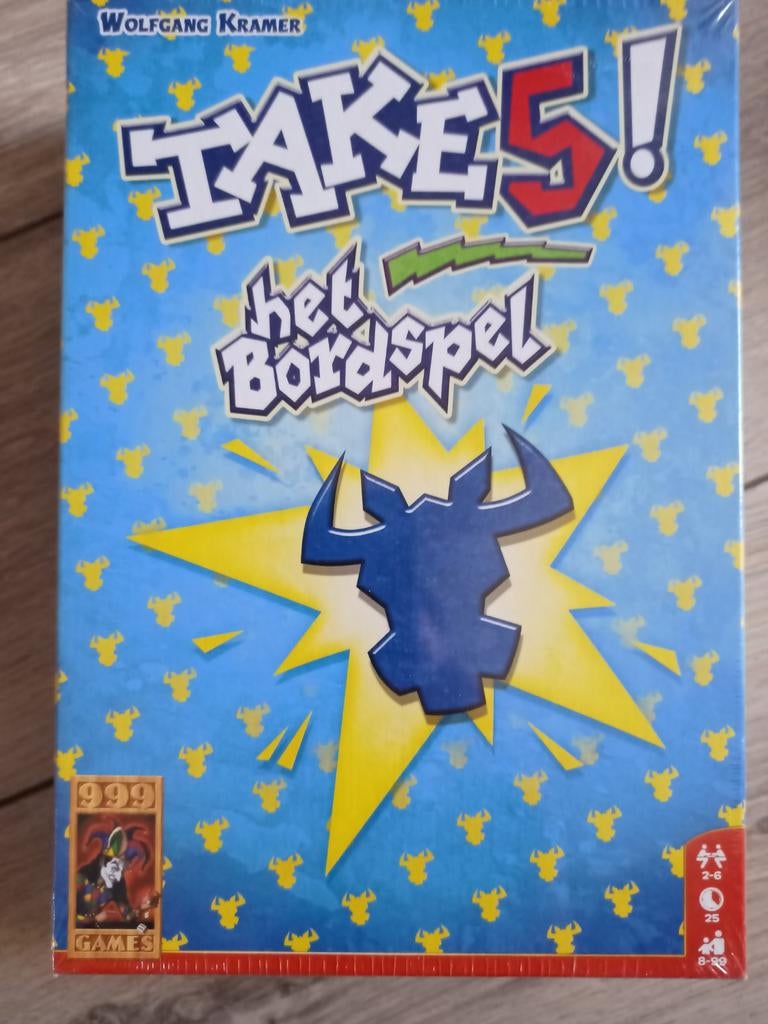 Take 5 bordspel nieuw geseald 999 games
Ophalen of toegestuu, Een of twee spelers, Ophalen of Verzenden, Nieuw, 999 Games