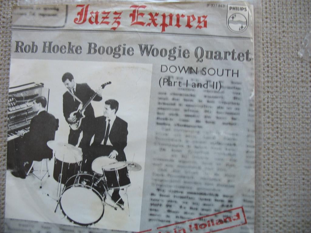 Rob Hoeke Boogie Woogie Quartet - Downsouth, Gebruikt, 7 inch, Single, Ophalen of Verzenden