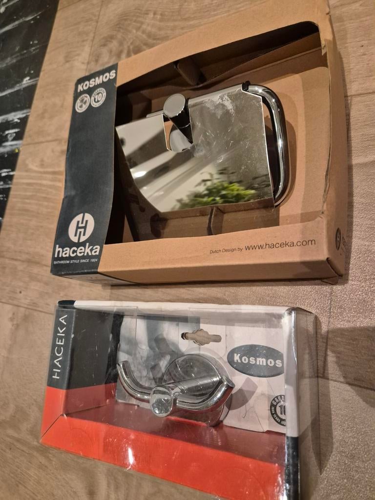 Haceka wc-rolhouder en handdoekhaak NIEUW, Ophalen of Verzenden, Nieuw