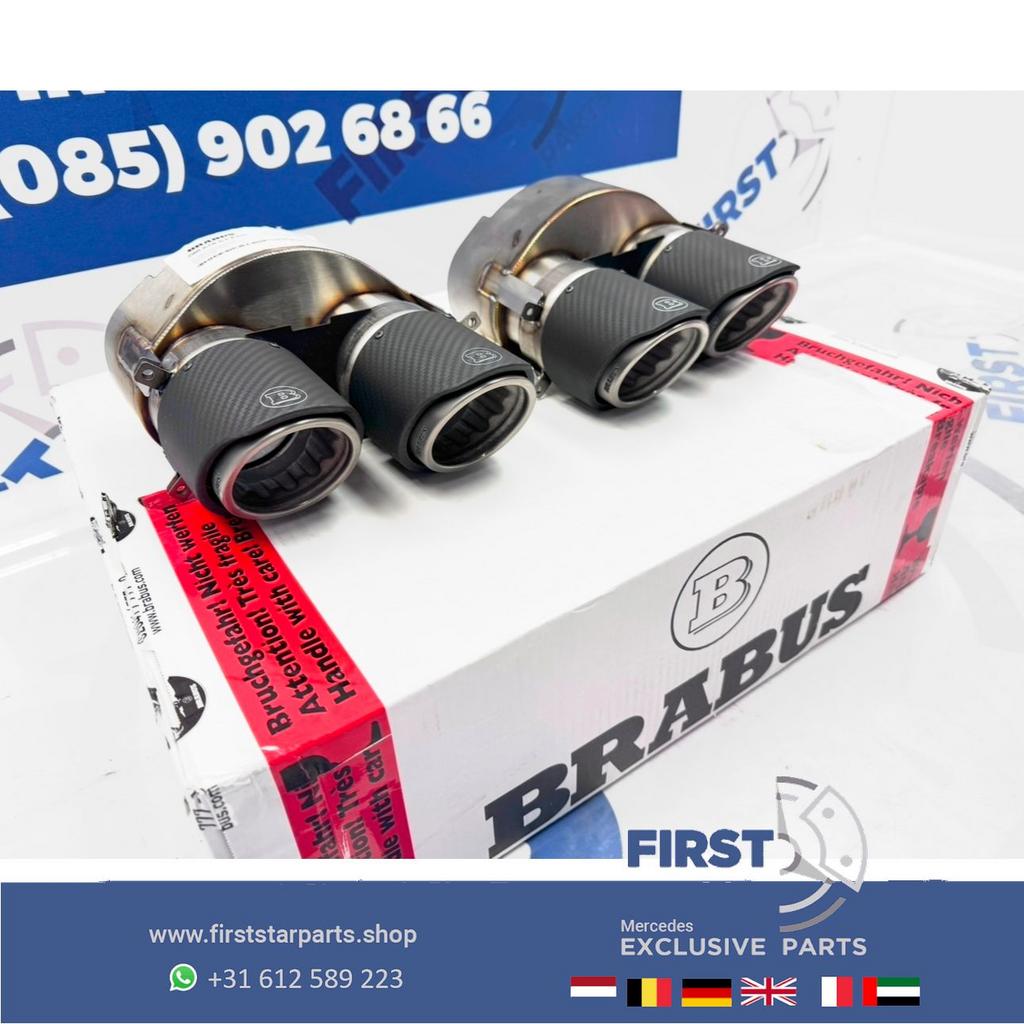 ORIGINELE BRABUS UITLAAT SIERSTUKKEN SET CARBON C63 E63 GLC6, Auto-onderdelen, Gebruikt, -, Ophalen of Verzenden, -