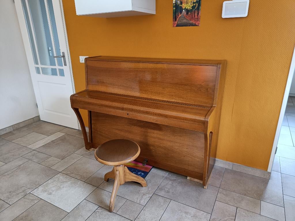Zimmerman piano, Muziek en Instrumenten, Piano's, Ophalen, Gebruikt, Bruin, Hoogglans