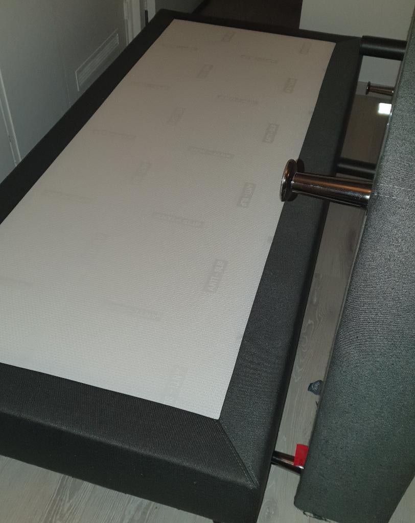 Serta bedbodems antraciet (zonder matras), Ophalen, Gebruikt, Tweepersoons, Bedbodem