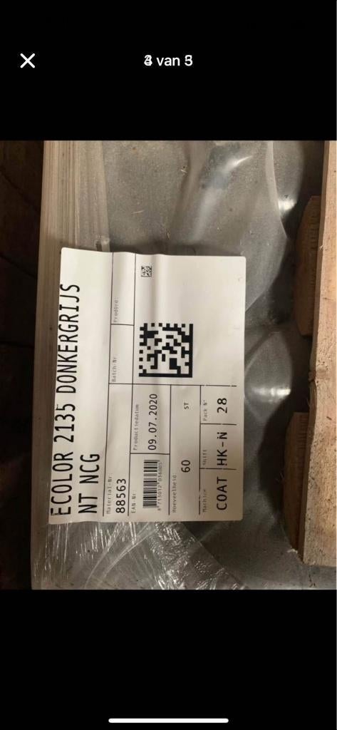 Golfplaten Eternit, Doe-het-zelf en Verbouw, Dakpannen en Dakbedekking, Golfplaat, Zwart, 15 m² of meer, Ophalen