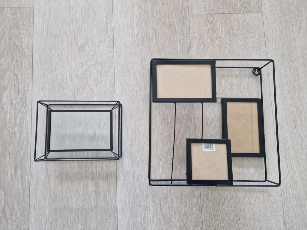 Twee metalen fotoframes, Ophalen, Metaal of Aluminium, Minder dan 50 cm, Minder dan 50 cm