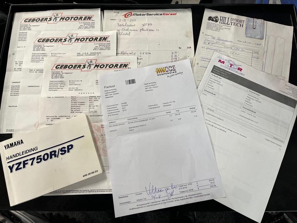 Zeer nette YAMAHA YZF 750 R YZF750R YZF750 R (bj 1996), Motoren, 4 cilinders, Motorrijbewijs A, Bedrijf, Onbekend