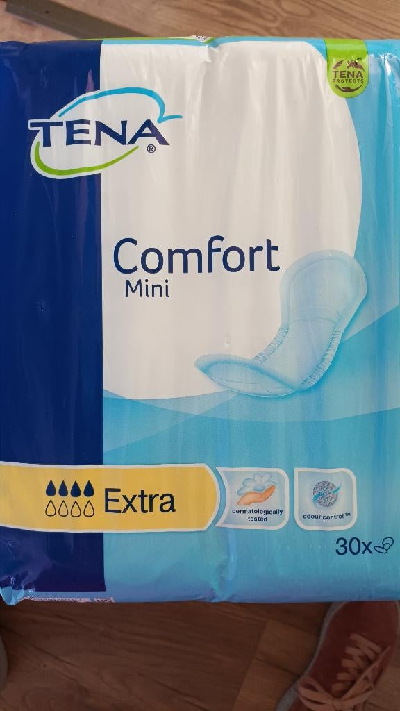 1 pak Tena Incontinentie verband Comfort Mini, Extra, 30 st., Ophalen of Verzenden, Nieuw