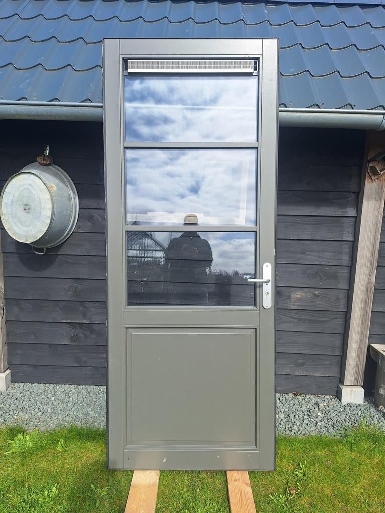 Hardhouten buitendeur 231,5 x 0,93, Doe-het-zelf en Verbouw, Deuren en Horren, 80 tot 100 cm, 215 cm of meer, Ophalen of Verzenden