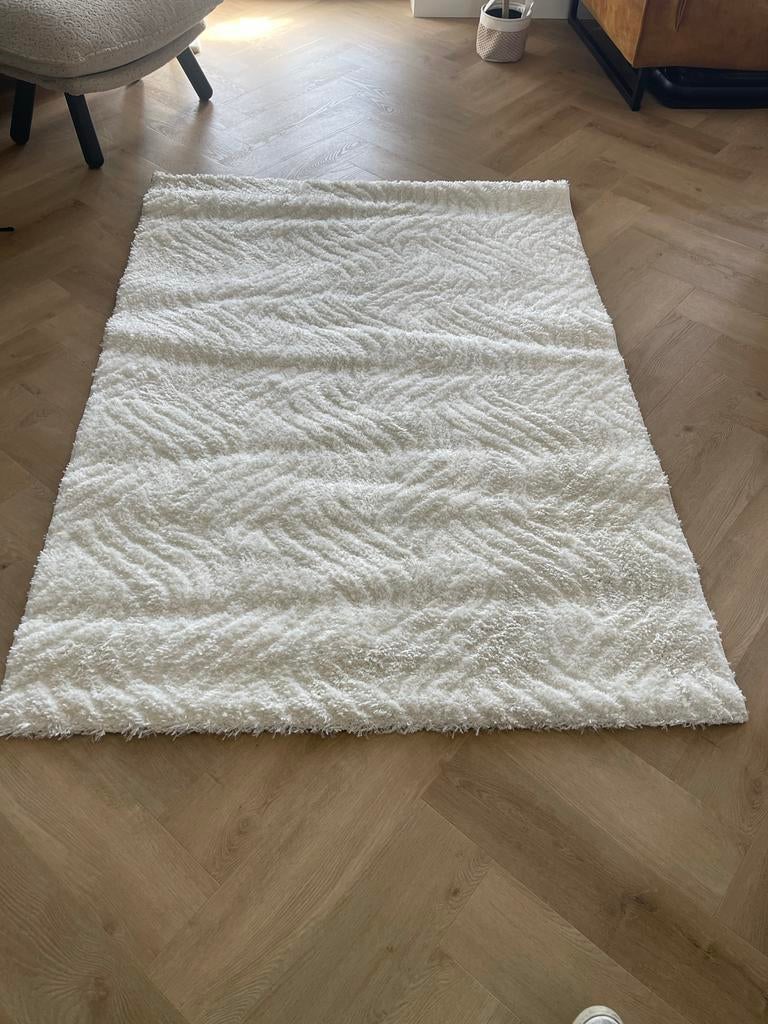 Off-white vloerkleed 133x190 cm - Slaapkamer/Woonkamer, Ophalen, 100 tot 150 cm, Wit, Zo goed als nieuw