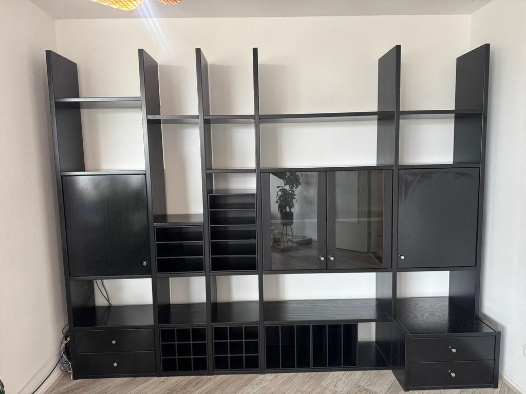 Interlubke studio plus design wandkast 288 cm modulair, Huis en Inrichting, Kasten | Wandmeubels, Zo goed als nieuw, 200 cm of meer