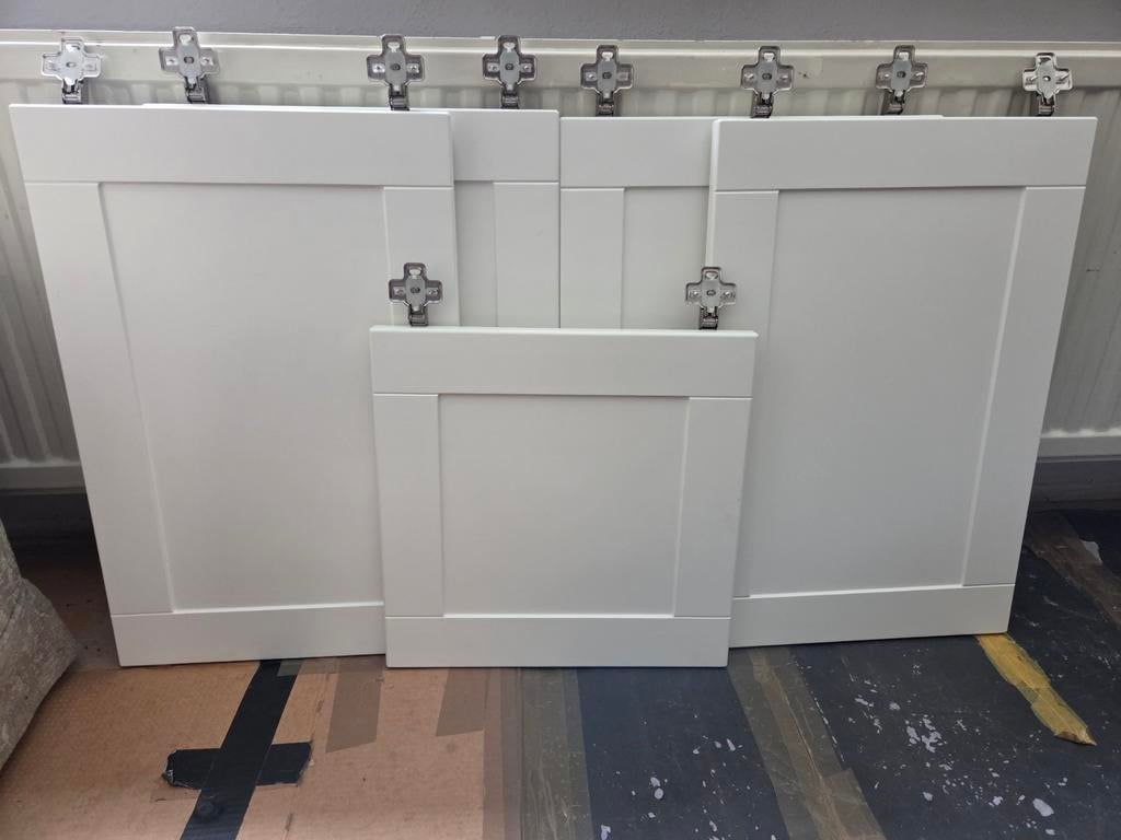 IkEA deuren, wit 60x40 incl. Scharnieren, Ophalen, 200 cm of meer, Wit, 50 tot 100 cm