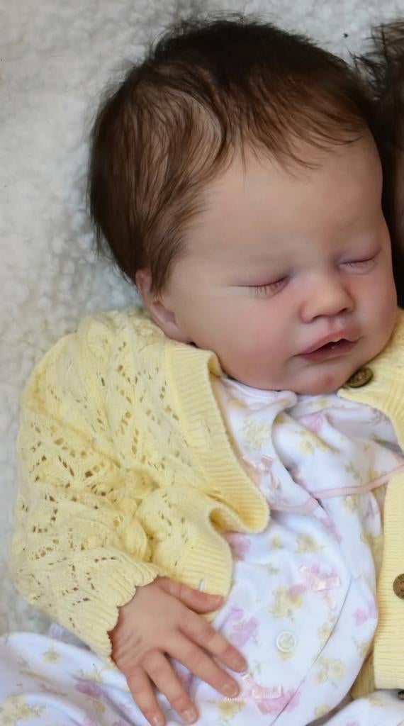 Prachtige reborn baby Kelly Dudley, Verzamelen, Poppen, Zo goed als nieuw, Babypop, Levensecht of Reborn, Ophalen of Verzenden