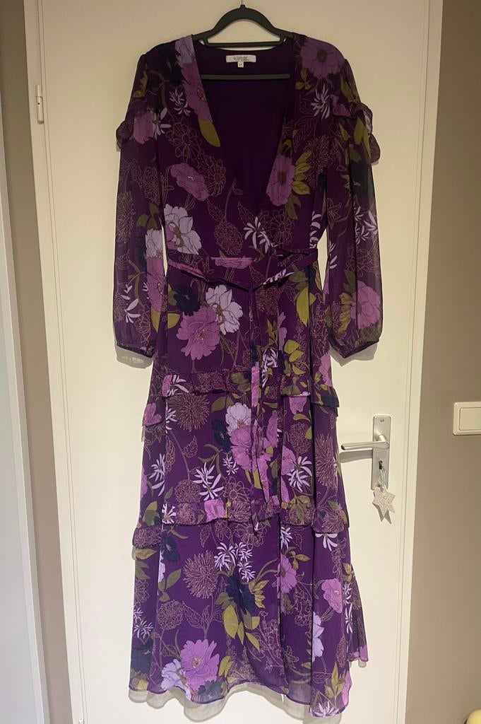 Miljuschka by Wehkamp maxi wikkeljurk maat 44, Kleding | Dames, Paars, Maat 42/44 (L), Ophalen of Verzenden, Zo goed als nieuw