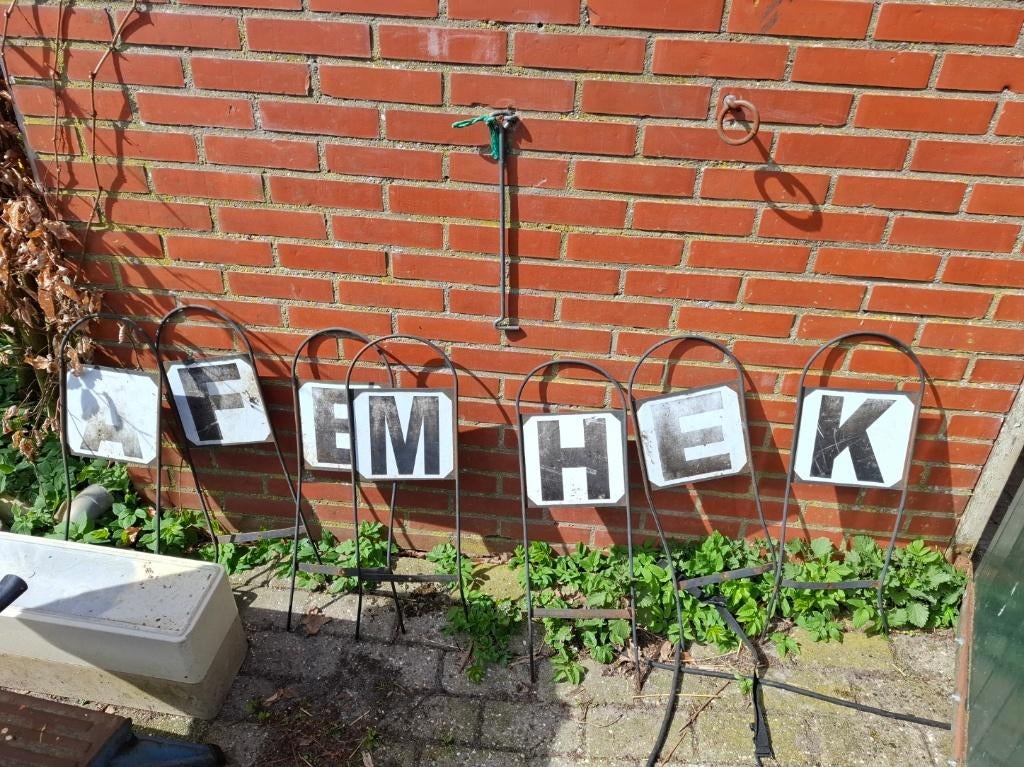 bordjes met letters paardenbak te koop, Dieren en Toebehoren, Ophalen of Verzenden, Gebruikt, Dressuur