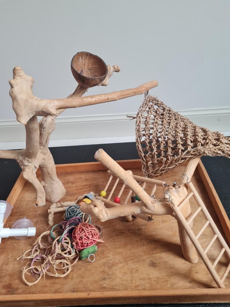 Javaspeelboom, Ophalen of Verzenden, Hout, Vogelkooi