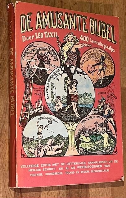 Léo Taxil. De Amusante Bijbel. 400 Komische plaatjes. 1970, Gelezen, Ophalen of Verzenden, Léo Taxil, Nederland