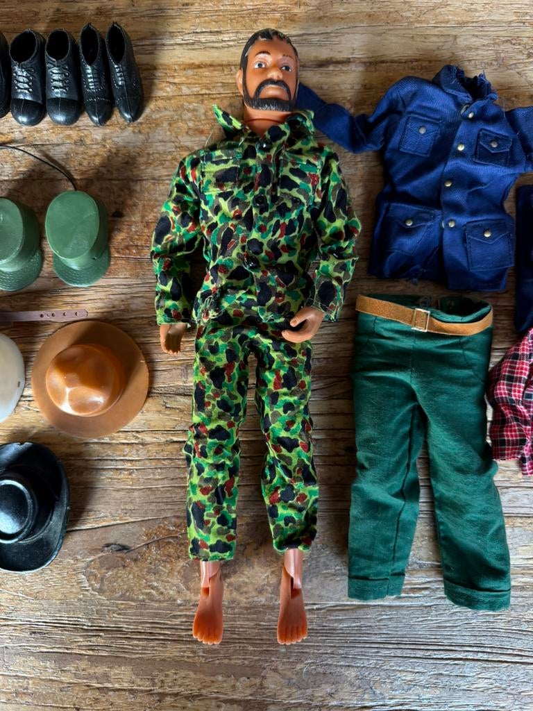 Vintage GI Joe met diverse toebehoren, Ophalen, Zo goed als nieuw, Pop, GI Joe