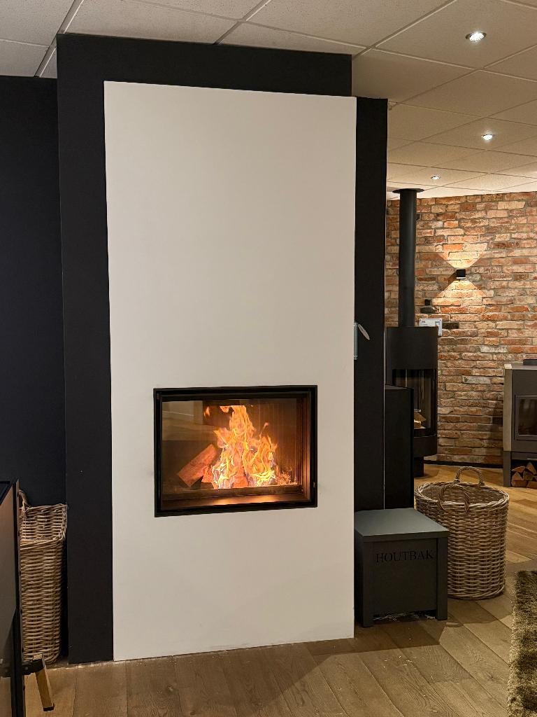 Barbas Evolux 65-45, Ophalen, Houtkachel, Zo goed als nieuw, Inbouw