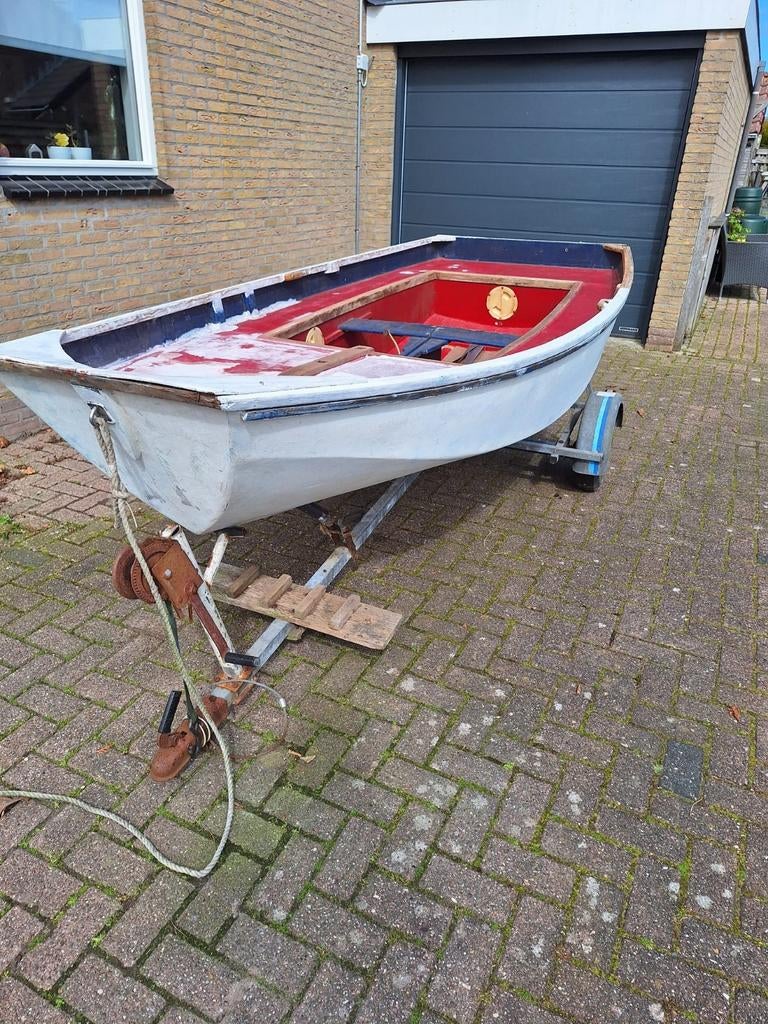 Mirror zeilboot project met boottrailer, Watersport en Boten, Open zeilboten, Ophalen, Geen motor, Gebruikt, Overige typen